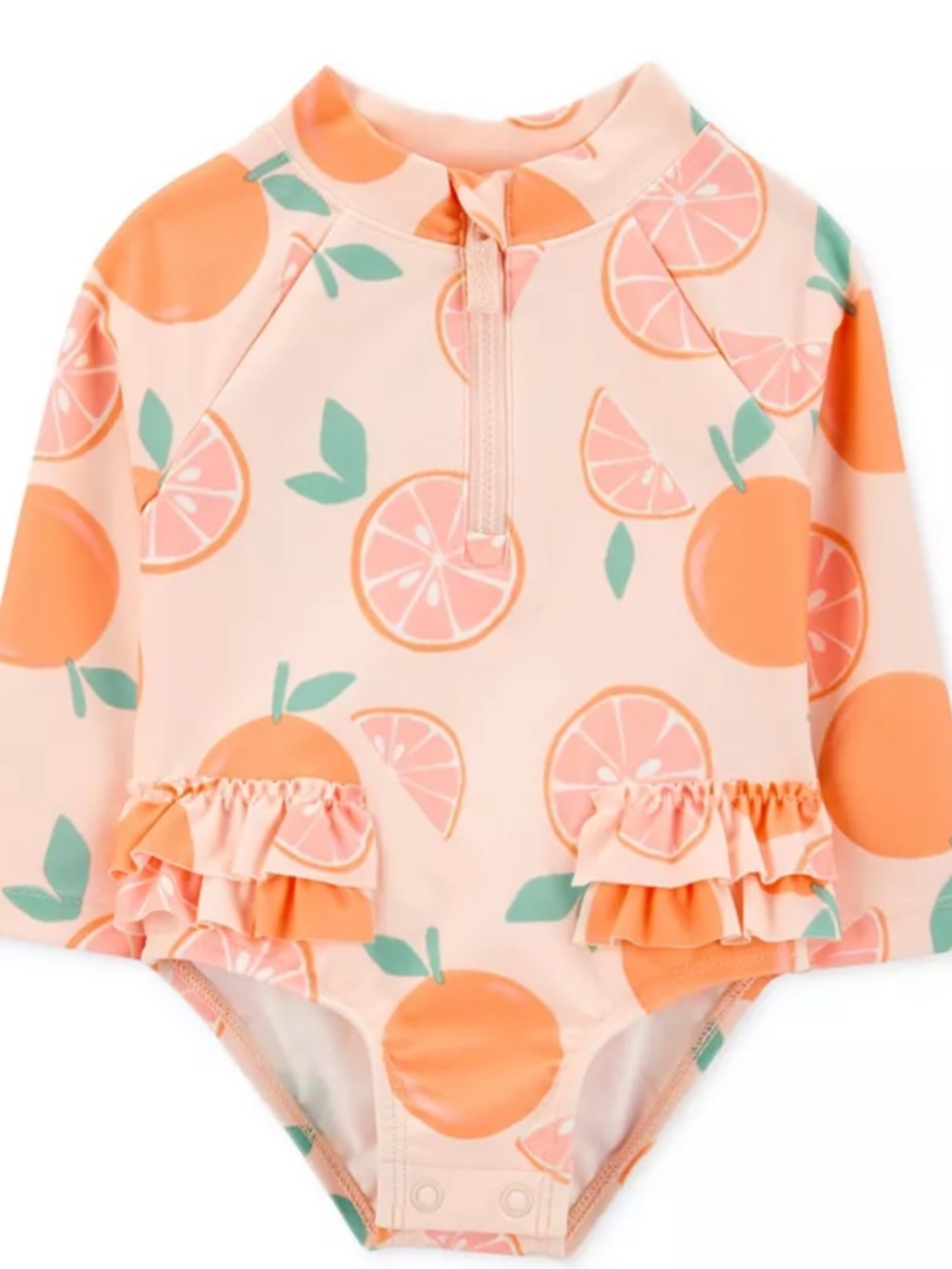 Carters Tangerine Swimsuit - One piece Rashguard